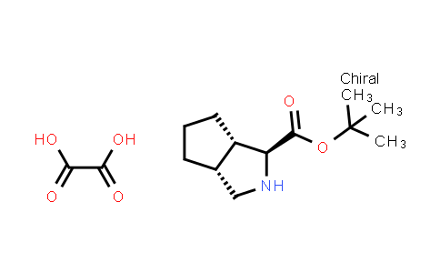 Cyclopenta[c]pyrrole-1-carboxylic acid, octahydro-, 1,1-dimethylethyl ester, (1S,3aR,6aS)-, ethanedioate (1:1)