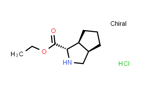 Cyclopenta[c]pyrrole-1-carboxylic acid, octahydro-, ethyl ester, hydrochloride (1:1), (1S,3aR,6aS)-