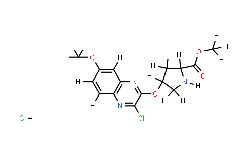 L-Proline, 4-[(3-chloro-7-methoxy-2-quinoxalinyl)oxy]-, methyl ester, (hydrochloride)(1:1),(4R)-