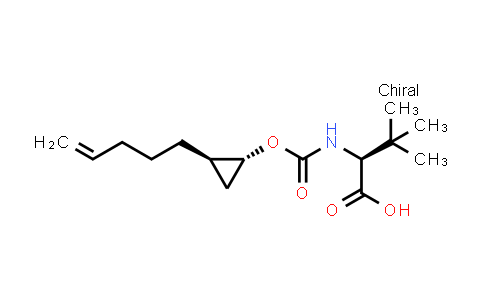 L-Valine, 3-Methyl-N-[[[(1R,2R)-2-(4-penten-1-yl)cyclopropyl]oxy]carbonyl]-