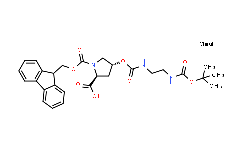 (2S,4R)-4-[[[[2-[[(1,1-Dimethylethoxy)carbonyl]amino]ethyl]amino]carbonyl]oxy]-1,2-pyrrolidine dicarboxylic acid 1-(9H-fluoren-9-ylmethyl) ester