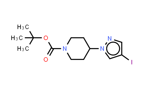 1-Piperidinecarboxylic acid, 4-(4-iodo-1H-pyrazol-1-yl)-,1,1-dimethylethyl ester