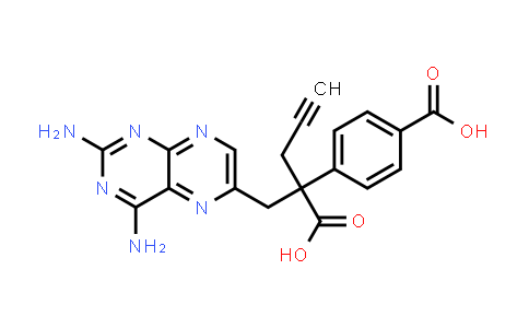 6-Pteridinepropanoic acid, 2,4-diamino-α-(4-carboxyphenyl)-α-2-propyn-1-yl-