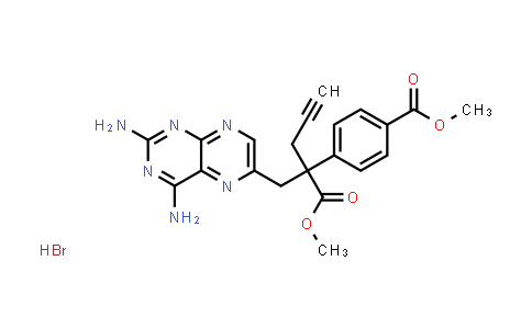 6-Pteridinepropanoic acid, 2,4-diamino-α-[4-(methoxycarbonyl)phenyl]-α-2-propyn-1-yl-, methyl ester, hydrobromide