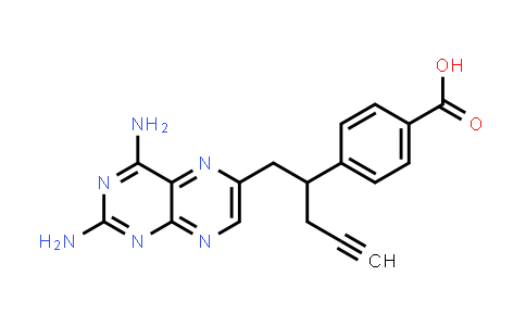 4-(1-(2,4-diaminopteridin-6-yl)pent-4-yn-2-yl)benzoic acid