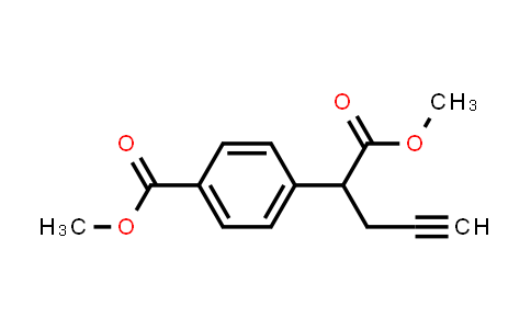 AP10568 | 146464-90-6 | Benzeneacetic acid, 4-(methoxycarbonyl)-α-2-propyn-1-yl-, methyl ester