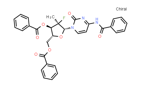 Cytidine, N-benzoyl-2'-deoxy-2'-fluoro-2'-methyl-, 3',5'-dibenzoate, (2'R)-