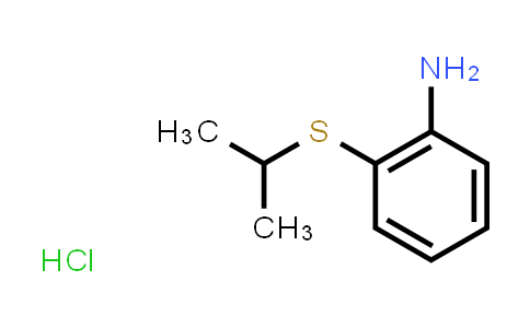 AP10626 | 861343-73-9 | Benzenamine, 2-[(1-methylethyl)thio]-, hydrochloride (1:1)