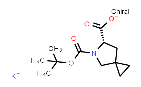 (6S)-5-Azaspiro[2.4]heptane-5,6-dicarboxylic acid 5-(1,1-dimethylethyl) ester potassium salt (1:1)