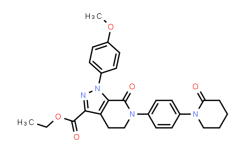 1-(4-Methoxyphenyl)-7-oxo-6-[4-(2-oxopiperidin-1-yl)phenyl]-4,5,6,7-tetrahydro-1H-pyrazolo[3,4-c]pyridine-3-carboxylic acid ethyl ester