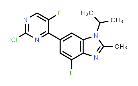 6-(2-chloro-5-fluoropyrimidin-4-yl)-4-fluoro-1-isopropyl-2-methyl-1H-benzo[d]imidazole