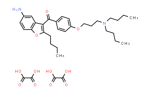 (5-amino-2-butylbenzofuran-3-yl)(4-(3-(dibutylamino)propoxy) phenyl)methanone dioxalate