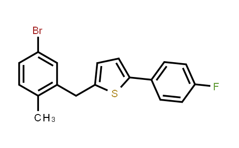 Thiophene, 2-[(5-bromo-2-methylphenyl)methyl]-5-(4-fluorophenyl)-