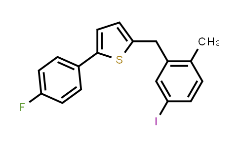 AP10804 | 898566-17-1 | Thiophene, 2-(4-fluorophenyl)-5-[(5-iodo-2-methylphenyl)methyl]-