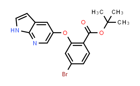 AP10830 | 1628047-84-6 | tert-butyl 2-((1H-pyrrolo[2,3-b]pyridin-5-yl)oxy)-4-bromobenzoate