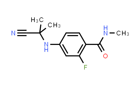 Benzamide, 4-[(1-cyano-1-methylethyl)amino]-2-fluoro-N-methyl-