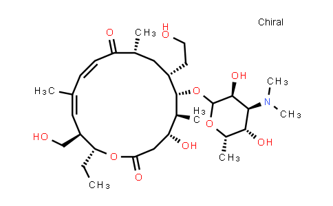 (4R,5S,6S,7R,9R,11E,13E,15R,16R)-6-(((3S,4S,5S,6S)-4-(dimethylamino)-3,5-dihydroxy-6-methyltetrahydro-2H-pyran-2-yl)oxy)-16-ethyl-4-hydroxy-7-(2-hydroxyethyl)-15-(hydroxymethyl)-5,9,13-trimethyloxacyclohexadeca-11,13-diene-2,10-dione