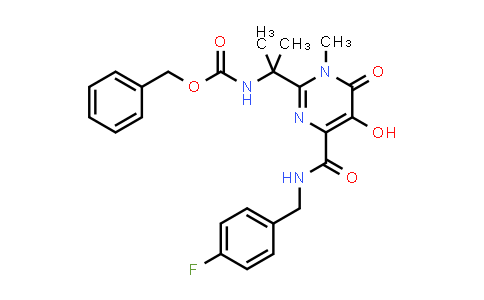 Benzyl[1-[4-[[(4-fluorobenzyl)amino]carbonyl]-5-hydroxy-1-methyl-6-oxo-1,6-dihydropyrimidin-2-yl]-1-methylethyl]carbamate