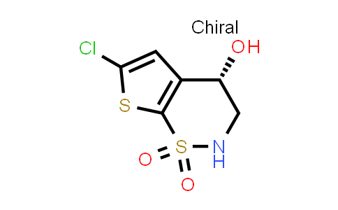 (S)-3,4-dihydro-6-chloro-4-hydroxy-2H-thieno[3,2-e]-1,2-thiazine-1,1-dioxide