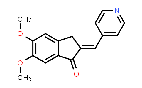 5,6-dimethoxy-2(pyridine-4-yl)methylene-indan-1-one