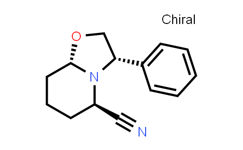 (3S,5R,8aS)-3-phenylhexahydro-2H-oxazolo[3,2-a]pyridine-5-carbonitrile