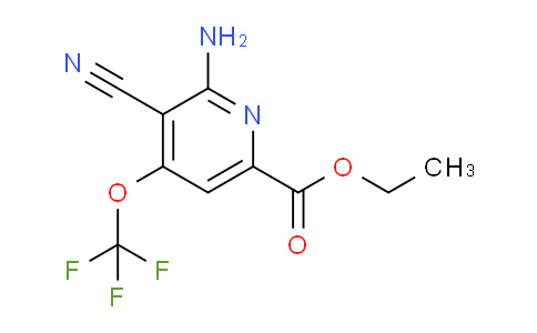 Ethyl 2-amino-3-cyano-4-(trifluoromethoxy)pyridine-6-carboxylate