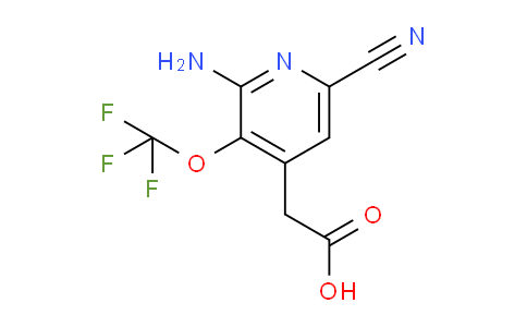 2-Amino-6-cyano-3-(trifluoromethoxy)pyridine-4-acetic acid