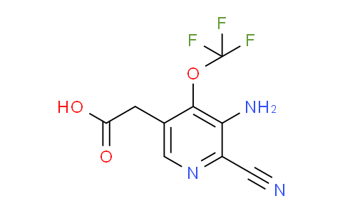 3-Amino-2-cyano-4-(trifluoromethoxy)pyridine-5-acetic acid