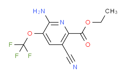 Ethyl 2-amino-5-cyano-3-(trifluoromethoxy)pyridine-6-carboxylate