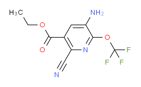 Ethyl 3-amino-6-cyano-2-(trifluoromethoxy)pyridine-5-carboxylate