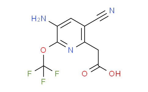 3-Amino-5-cyano-2-(trifluoromethoxy)pyridine-6-acetic acid