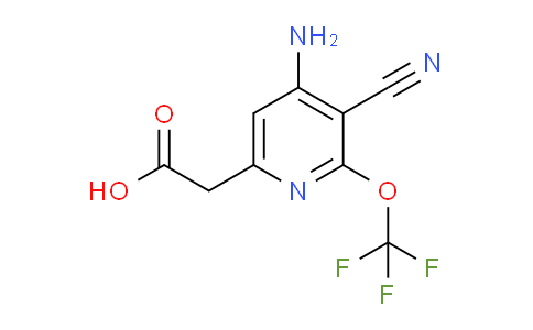 4-Amino-3-cyano-2-(trifluoromethoxy)pyridine-6-acetic acid