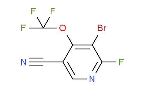 3-Bromo-5-cyano-2-fluoro-4-(trifluoromethoxy)pyridine