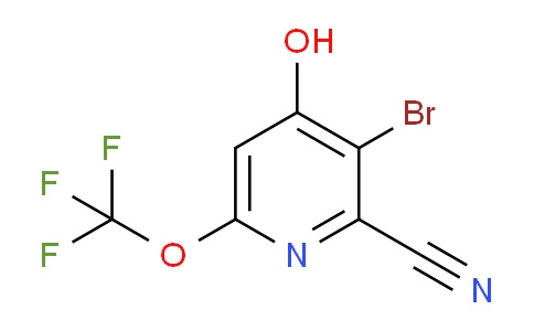 3-Bromo-2-cyano-4-hydroxy-6-(trifluoromethoxy)pyridine