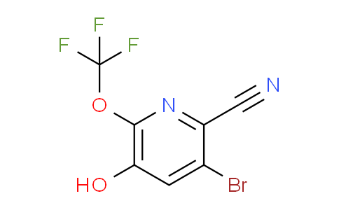 3-Bromo-2-cyano-5-hydroxy-6-(trifluoromethoxy)pyridine