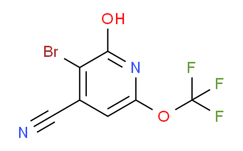 3-Bromo-4-cyano-2-hydroxy-6-(trifluoromethoxy)pyridine