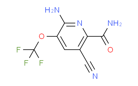 2-Amino-5-cyano-3-(trifluoromethoxy)pyridine-6-carboxamide