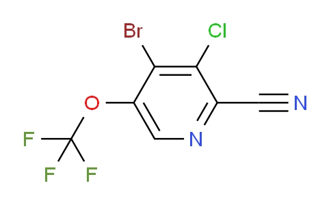 4-Bromo-3-chloro-2-cyano-5-(trifluoromethoxy)pyridine