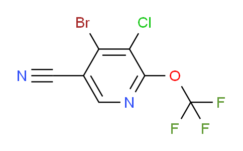 4-Bromo-3-chloro-5-cyano-2-(trifluoromethoxy)pyridine