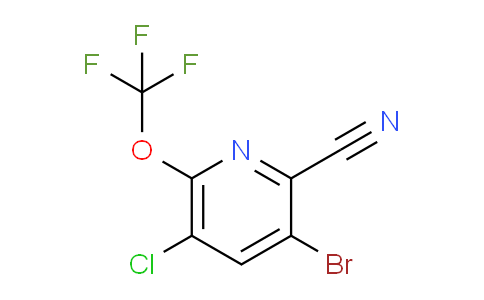 3-Bromo-5-chloro-2-cyano-6-(trifluoromethoxy)pyridine