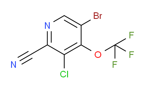 5-Bromo-3-chloro-2-cyano-4-(trifluoromethoxy)pyridine