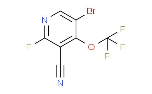 5-Bromo-3-cyano-2-fluoro-4-(trifluoromethoxy)pyridine