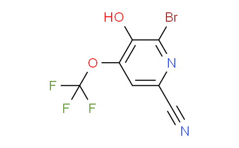 2-Bromo-6-cyano-3-hydroxy-4-(trifluoromethoxy)pyridine