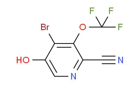 4-Bromo-2-cyano-5-hydroxy-3-(trifluoromethoxy)pyridine