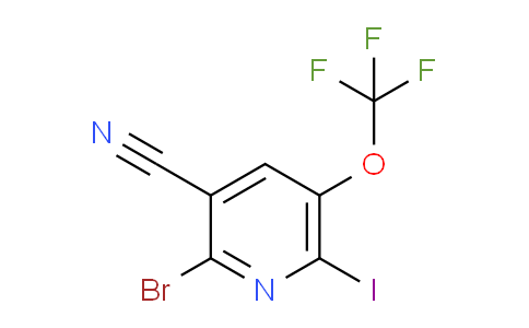 2-Bromo-3-cyano-6-iodo-5-(trifluoromethoxy)pyridine