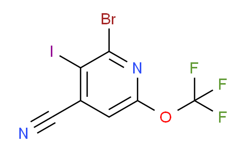2-Bromo-4-cyano-3-iodo-6-(trifluoromethoxy)pyridine