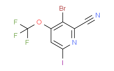 3-Bromo-2-cyano-6-iodo-4-(trifluoromethoxy)pyridine