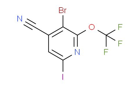 3-Bromo-4-cyano-6-iodo-2-(trifluoromethoxy)pyridine