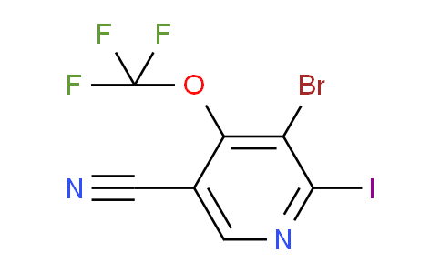 3-Bromo-5-cyano-2-iodo-4-(trifluoromethoxy)pyridine