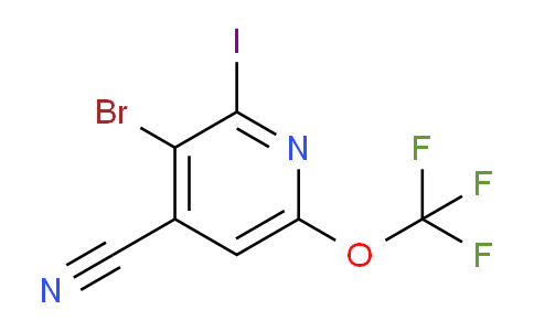 3-Bromo-4-cyano-2-iodo-6-(trifluoromethoxy)pyridine